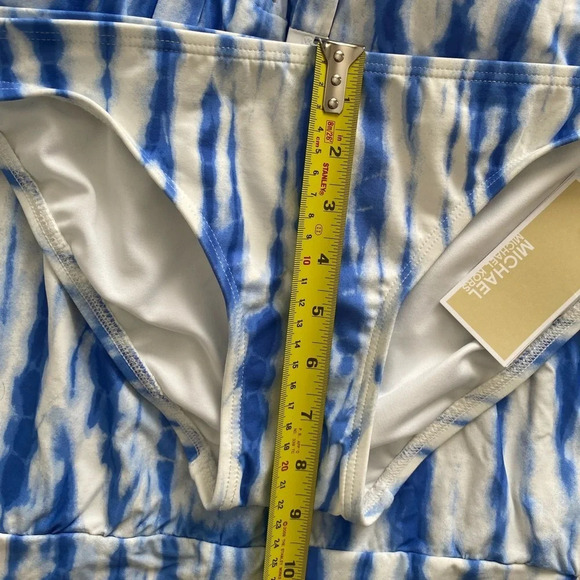 NWT MICHAEL Kors Striped Blue and White Tankini Swimsuit Size S - Picture 14 of 15